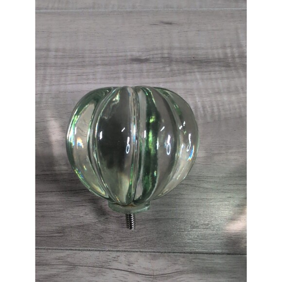 Pottery Barn Kids Round GREEN COLOR Mercury Glass Curtain Rod Finial - Picture 3 of 7